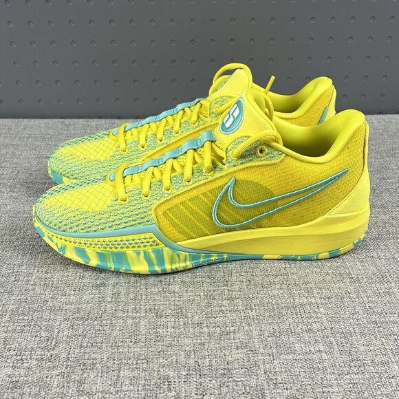 Nike Sabrina 1 By You Yellow Teal New Sneakers FJ4036-900 Mens 9.5 / WMNS 11 - Picture 2 of 11